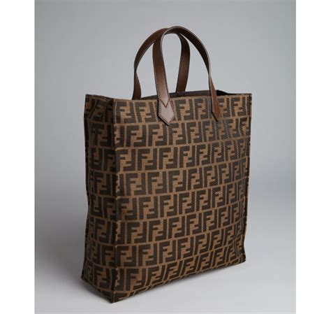 canvas fendi tote|fendi monogram shopper tote.